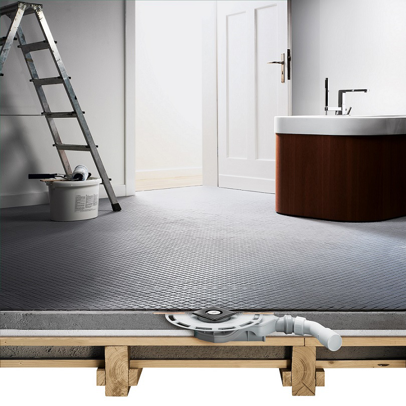 Aj pri rekonštrukcii je možné jednoducho realizovať sprchy v úrovni podlahy. S využitím kúpeľňových odtokov Viega Advantix, ktoré sa vyznačujú extrémne nízkou montážnou výškou. 