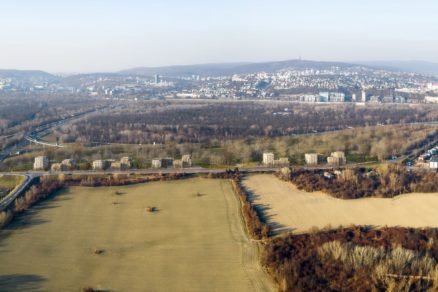 Panoráma novej štvrti YIT V Bratislave-Petržalke.