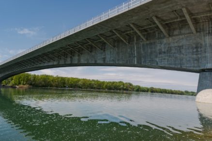 Obr. 4 Pohľad na dokončený mostný objekt