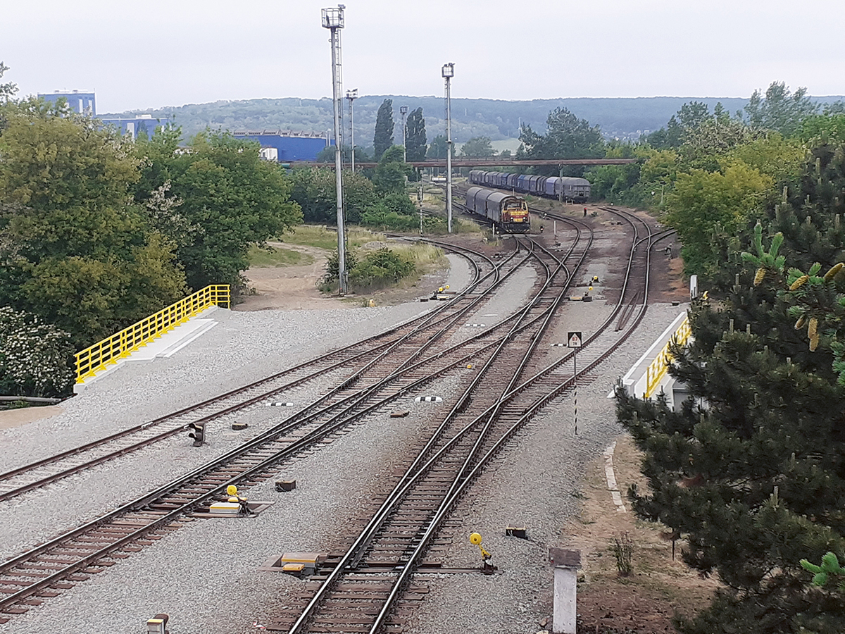 Most č. 5 – nový stav koľaje