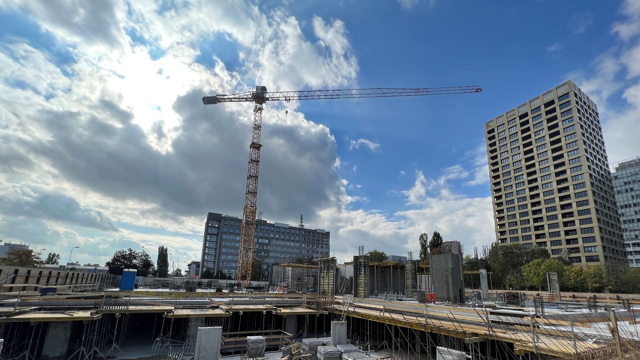 Výstavba administratívneho projektu The Mill v Bratislave