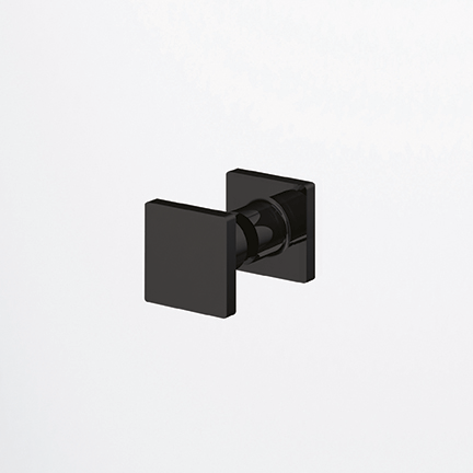 Sprchové dvere ANNEA BLACK majú ergonomické madlo s dokonalým designom. 