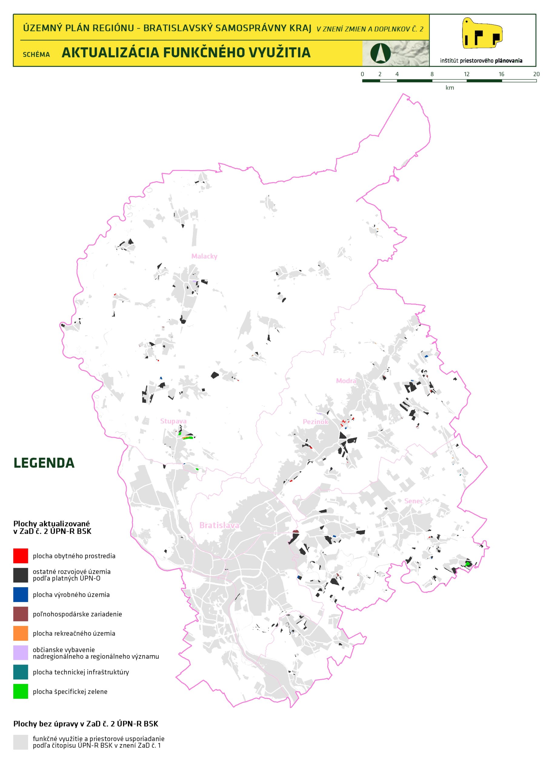 Územný plán regiónu- BSK. Aktualizácia funkčného využitia