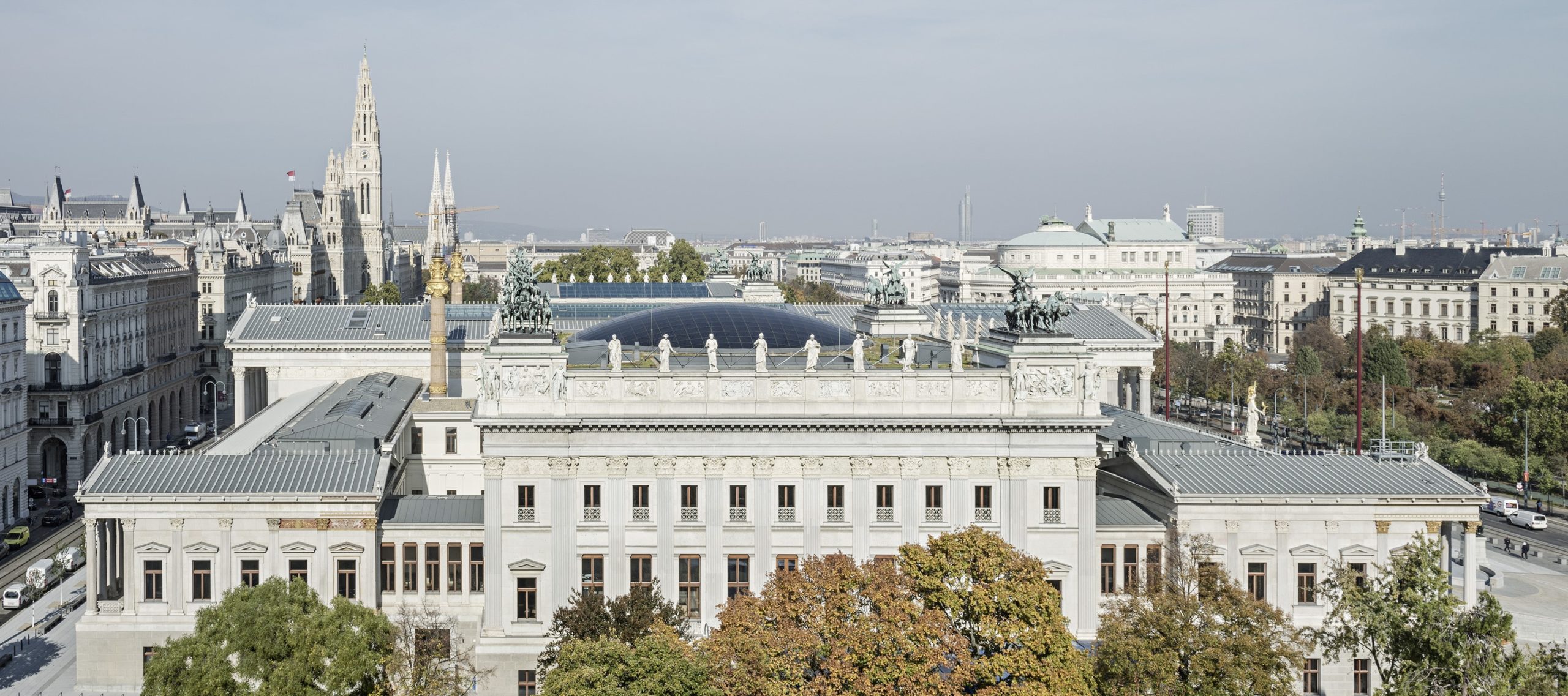 Zrekonštruovaný rakúsky parlament 