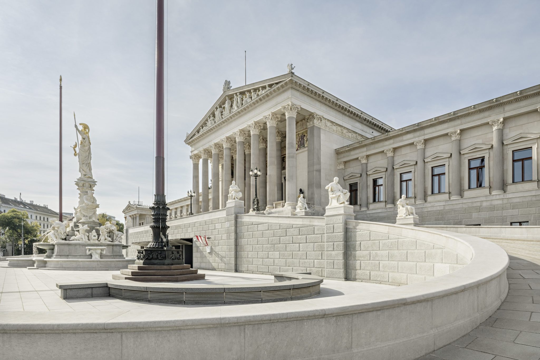 Zrekonštruovaný rakúsky parlament 