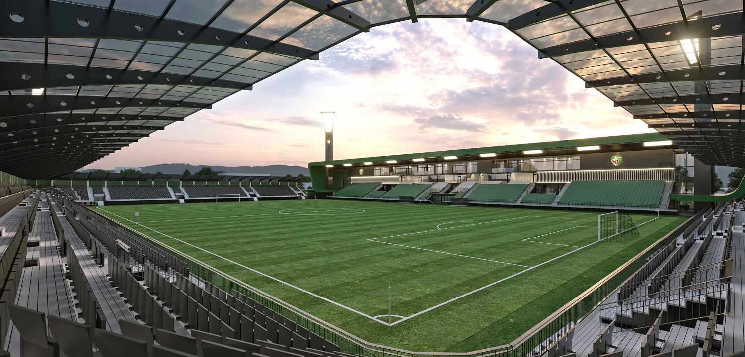 Ihrisko štadióna Futbal Tatran Aréna v Prešove