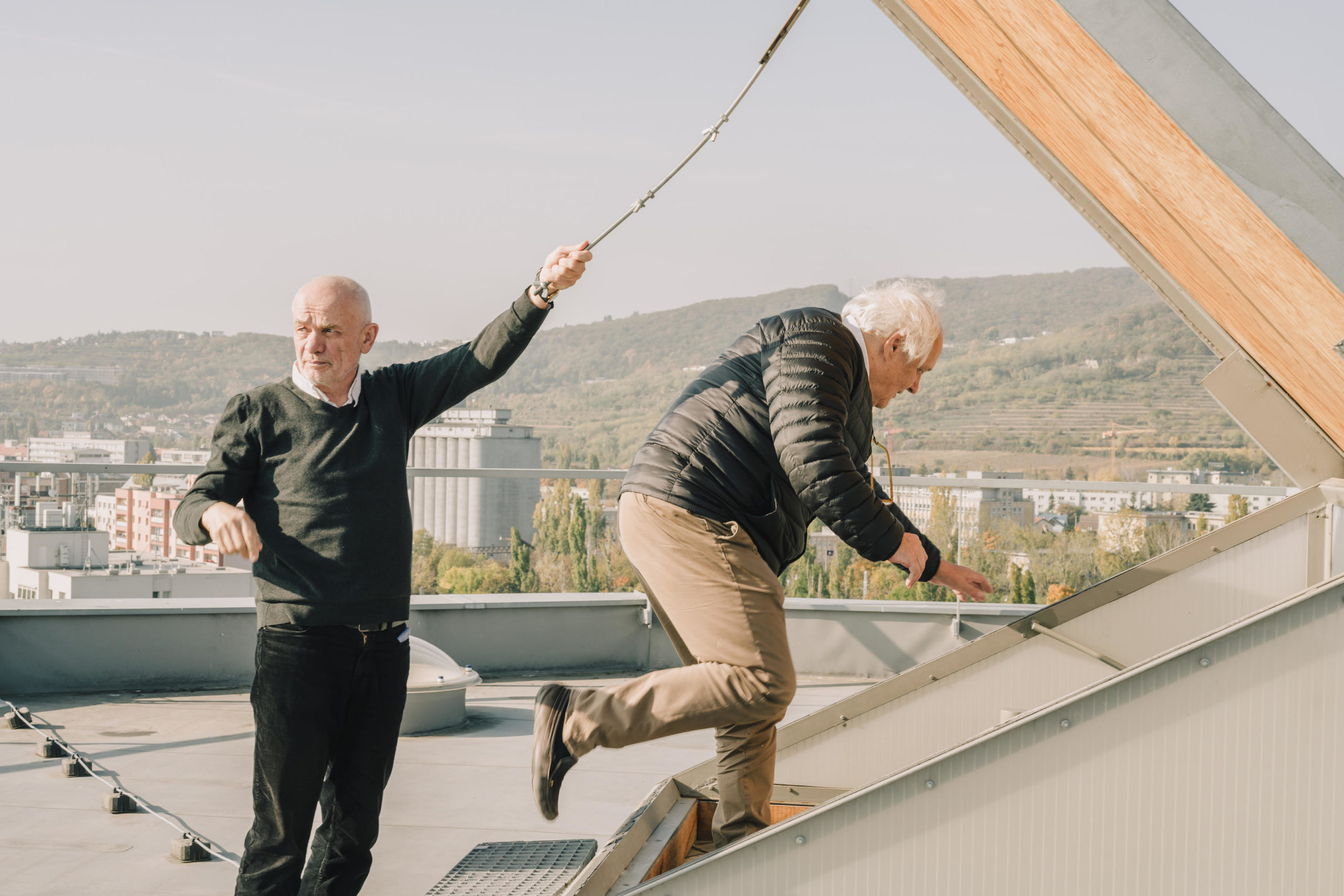 Architekti Martin Kusý (vpravo) a Pavol Paňák (vľavo).