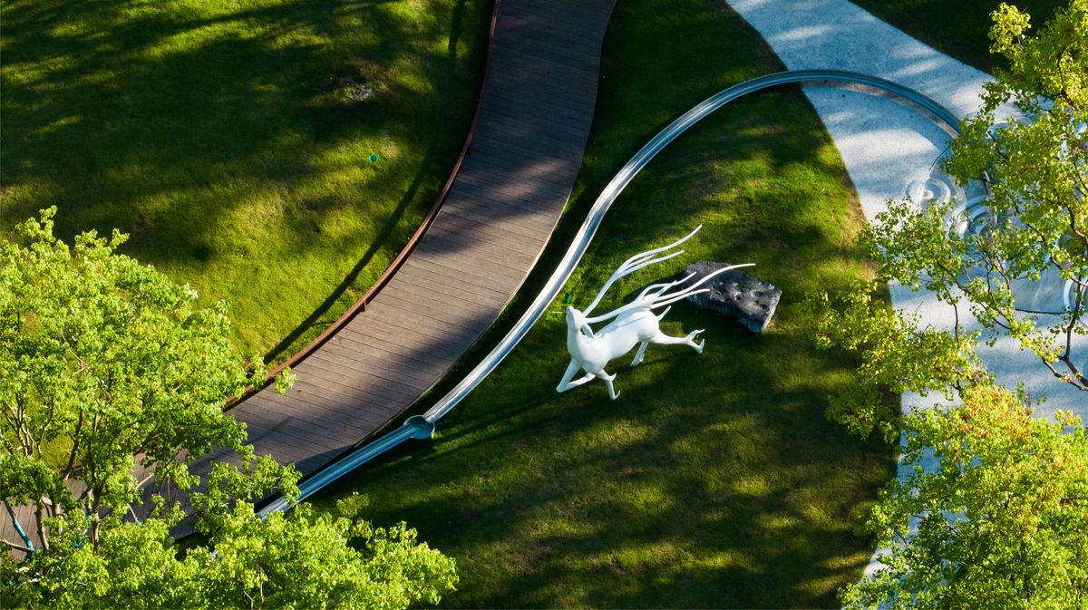 Nová zelená pýcha mesta Čangša (Changsha) - mestský park.