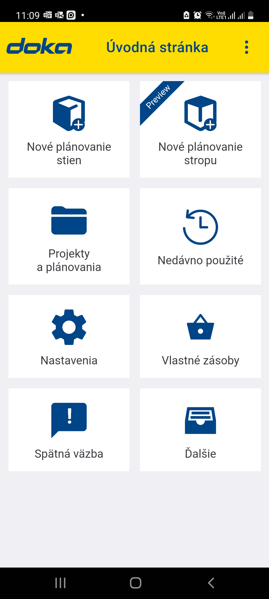 Krok 1: Stiahnite si aplikáciu Easy Formwork Planner v Google Play alebo Apple Store a zaregistrujte sa. Potom už stačí len vybrať typ konštrukcie a pustiť sa do plánovania. 