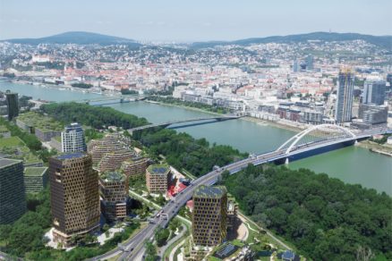 Projekt Southbank na ľavom brehu Dunaja v mestskej časti Petržalka.