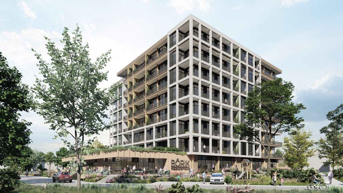 Developer Reinoo plánuje v širšom centre Žiliny prerobiť staršiu administratívnu budovu Vural s ôsmimi podlažiami na byty v projekte Rezidencia Bôrik.
