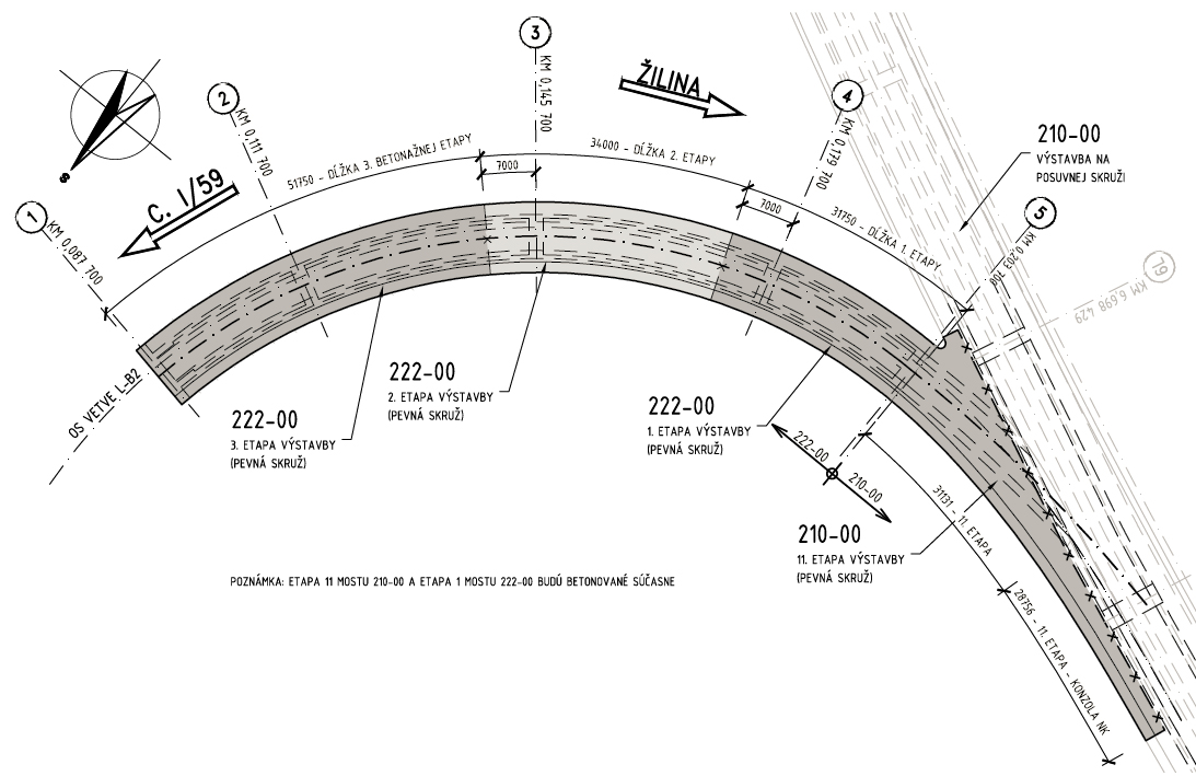 Obr. 4 Most SO 222-00 – postup výstavby