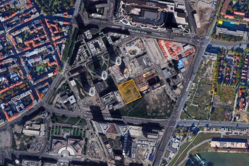 Územie v bratislavskom downtowne, na ktorom spolupracuje developer Immocap a ZSE