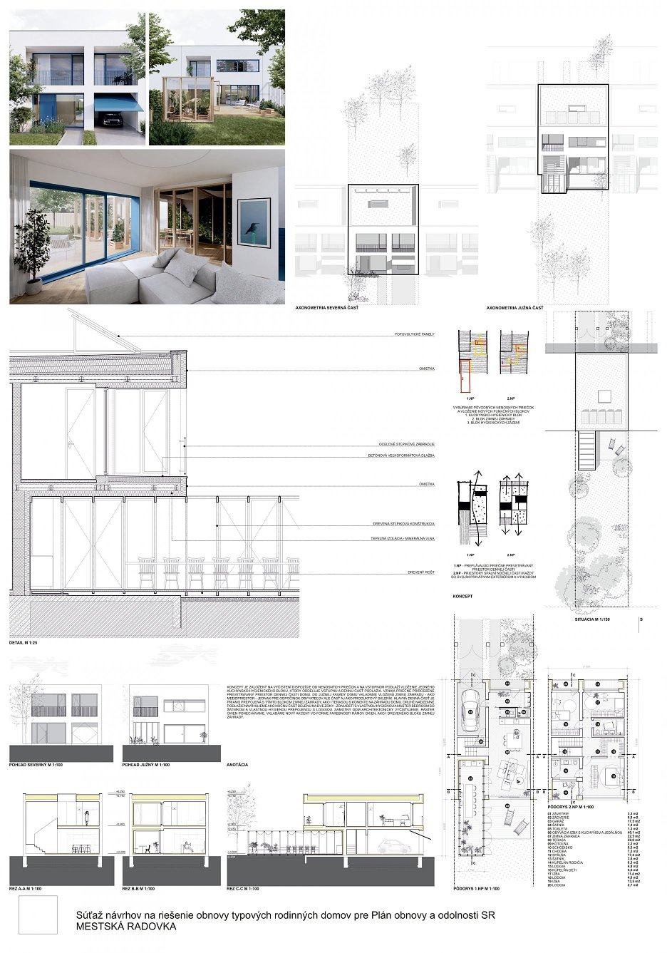 Mestská radovka –odmena, autori: Ing. arch. Jozef Bátor , PhD. , Ing. arch. Tomáš Medlen, Ing. arch. Michaela Perejdová, Frederika Jankovičová z ateliéru young.s architekti
