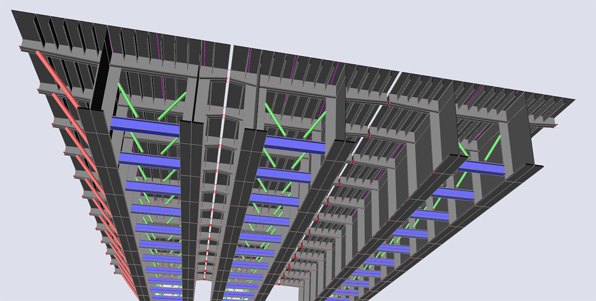 Most cez rieku Poprad, 3D model