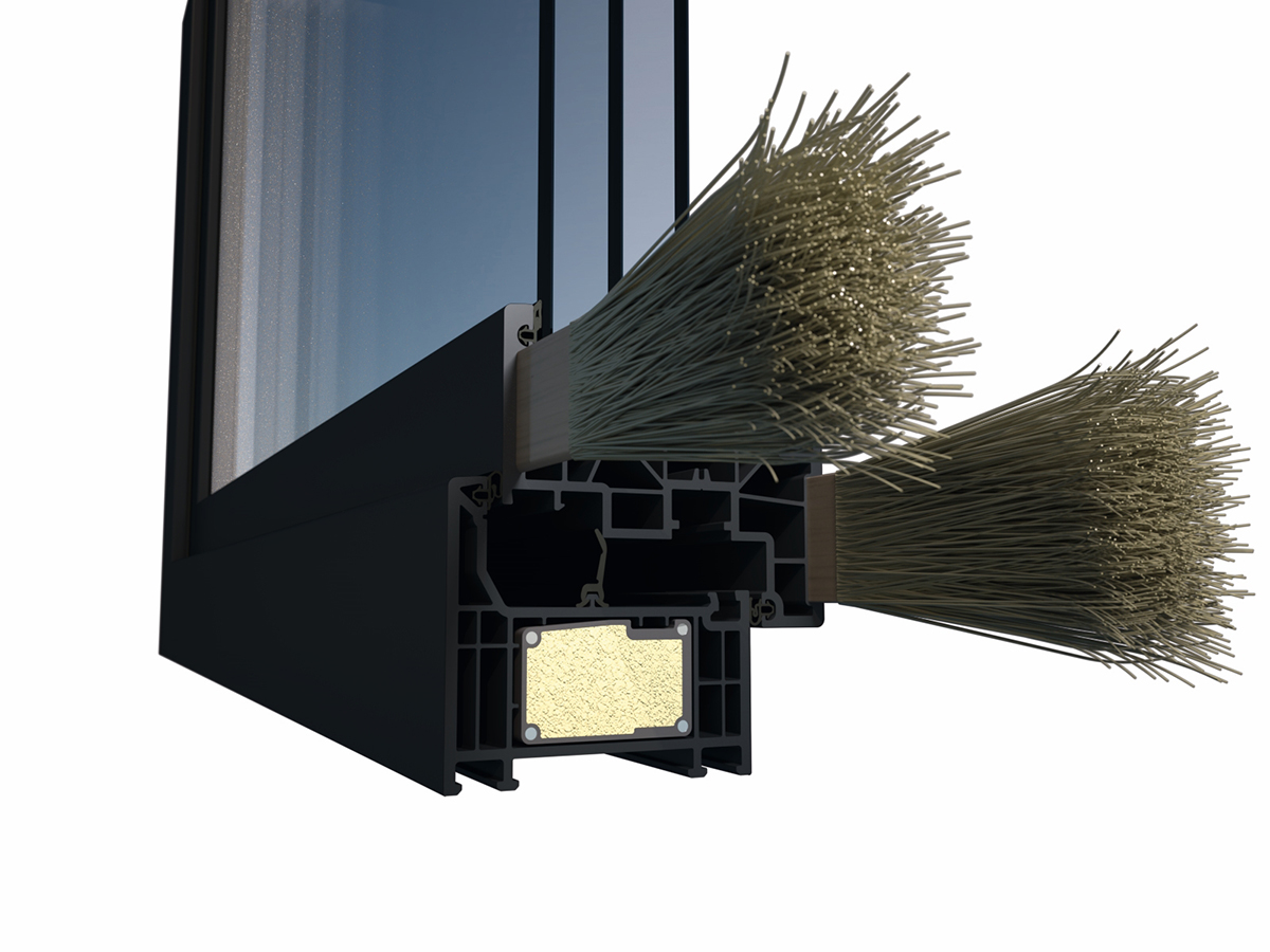 Vďaka technológii ThermoFibra možno vyrábať väčšie rozmery okien Elegant s výnimočnou stabilitou pri zachovaní nízkej hmotnosti okna.