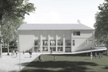 Rekonšrukcia Kultúrneho centra Leopoldov. Autori: Róbert Bakyta, Ľubomíra Blašková, Martin Kusý III, Monika Krčméryová.