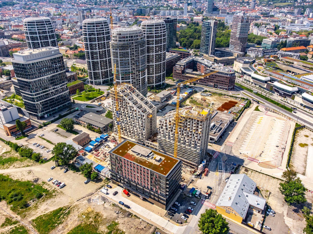 V bratislavskom downtowne je už dnes lokalitou výškových budov.