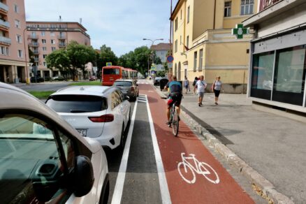 Nová cyklotrasa na Košickej ulici