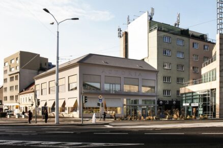 Vizualizácia: Rekonštrukcia budovy Astoria, Bratislava. Autori: František Duba, Balázs Füzék, Eduard Jančík.