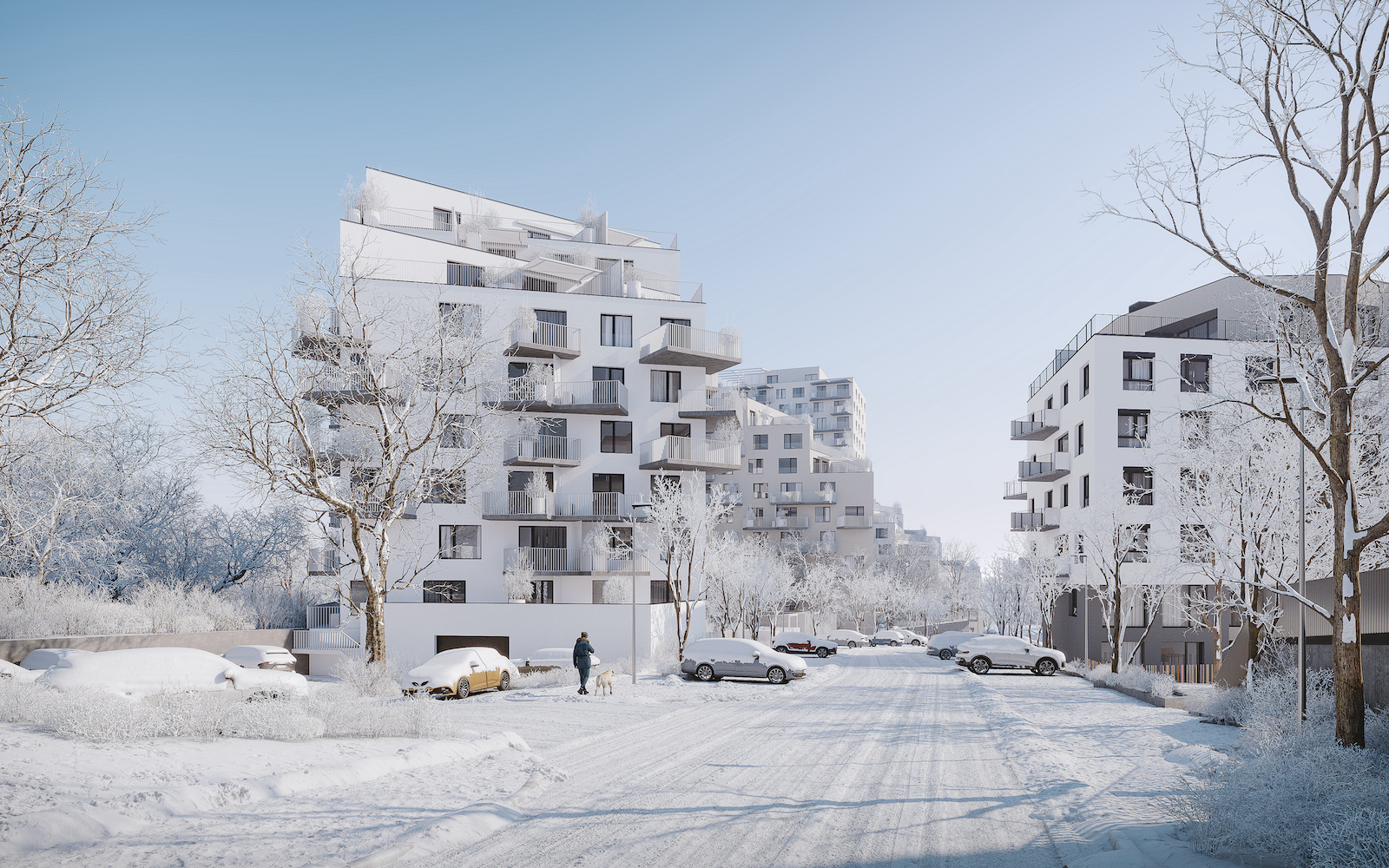 Vizualizácia 3. etapy rezidenčného projektu Čerešne.