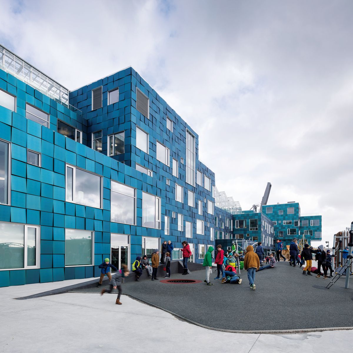 Kodanská medzinárodná škola v štvrti Nordhavn.