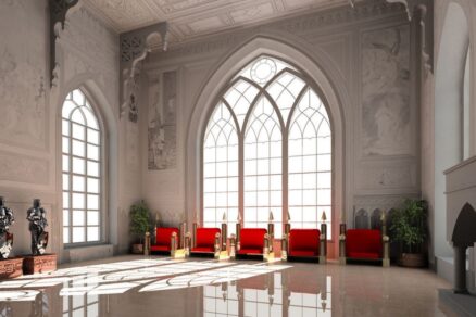 Vizualizácie budúcej podoby interiéru kaštieľa