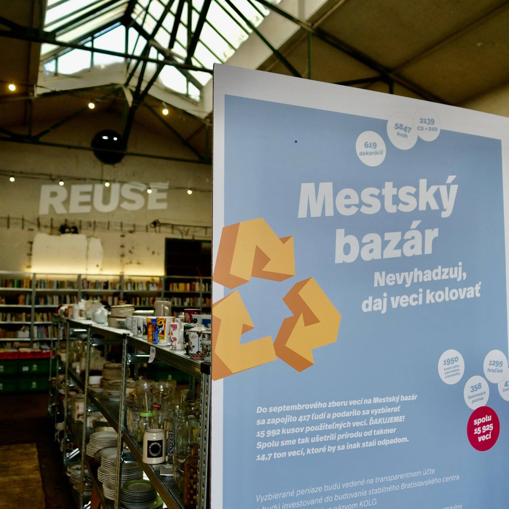 Vďaka mestskému bazáru sa Bratislave podarilo ušetriť 4,5 tony odpadu. 