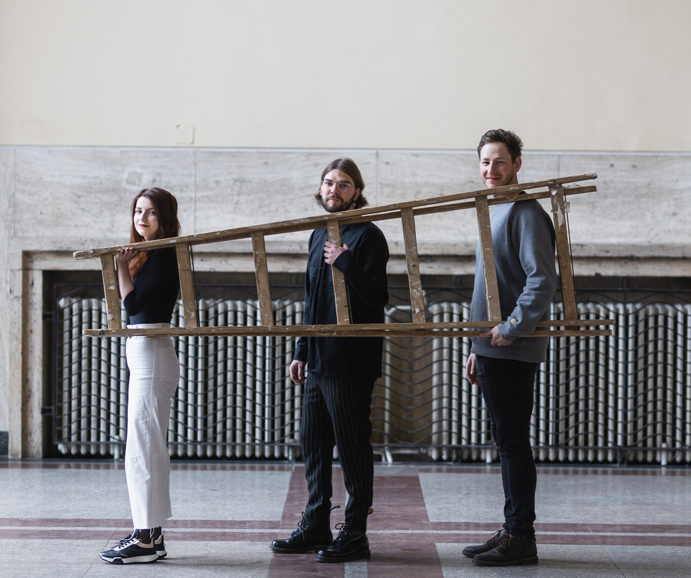 Simona Kolimárová, Peter Čurlej, Matej Fekiač, (zľava)