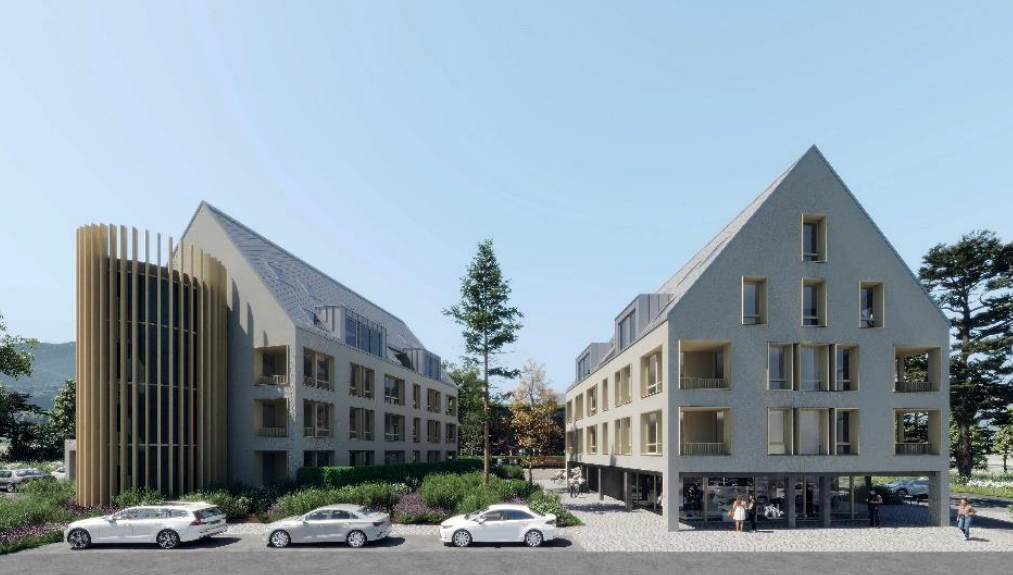 Bytové domy s priestormi občianskej vybavenosti v komplexe bývania a rekreácie v Liptovskom Jáne