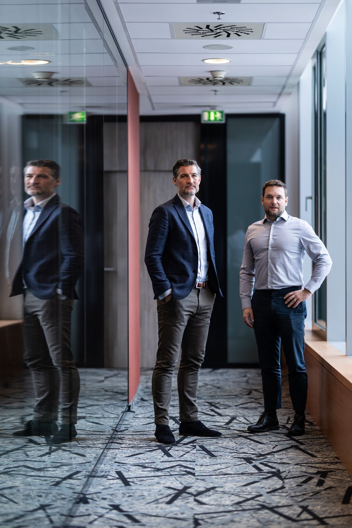 Výkonní riaditelia JTRE London Nigel Fleming (vľavo) a Juraj Marko (vpravo).