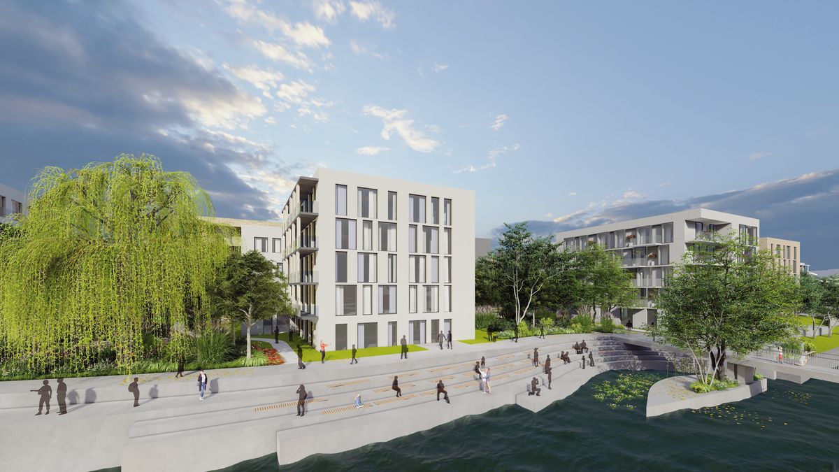 Projekt Rezidencia Slovenka v Banskej Bystrici vznikne v areáli bývalej textilky. Developer: Proxenta, architekt: Atelier AM 