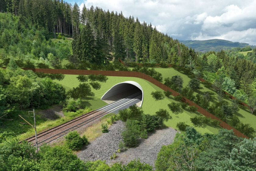 Vizualizácia časti B stavby Zelený most Svrčinovec
