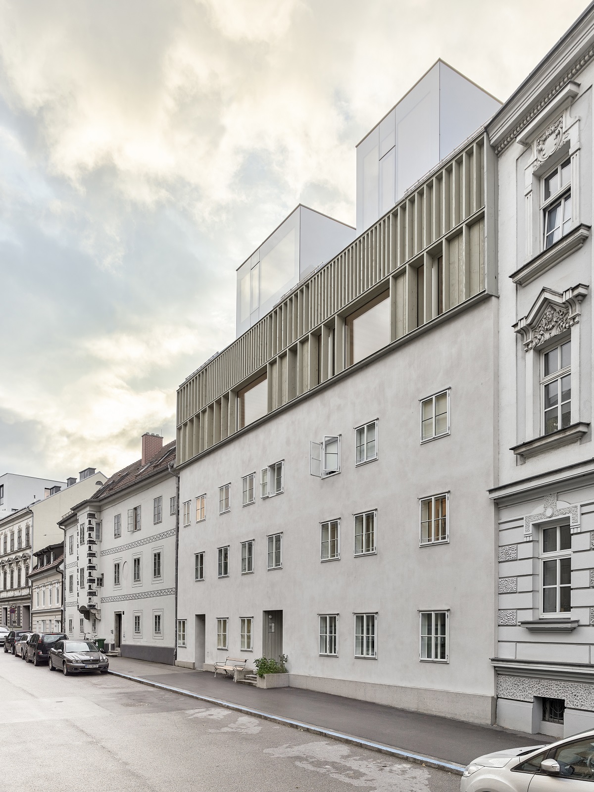 Mestský dom Lederergasse, Linz, Horné Rakúsko 