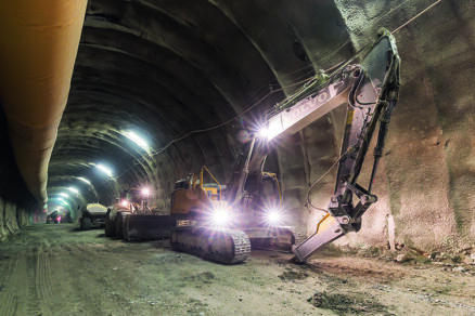 Tunel Višňové bude po dokončení najdlhší na Slovensku. Takto vyzeral v roku 2017