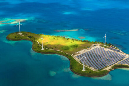 Solar,Farm,On,Romainville,Island,At,Seychelles.,View,From,Above