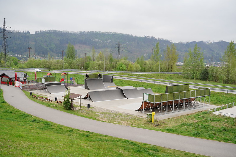 Zrekonštruovaný skatepark v Žiline. 