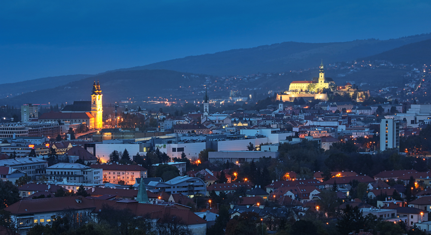 Pohľad na mesto Nitra. 