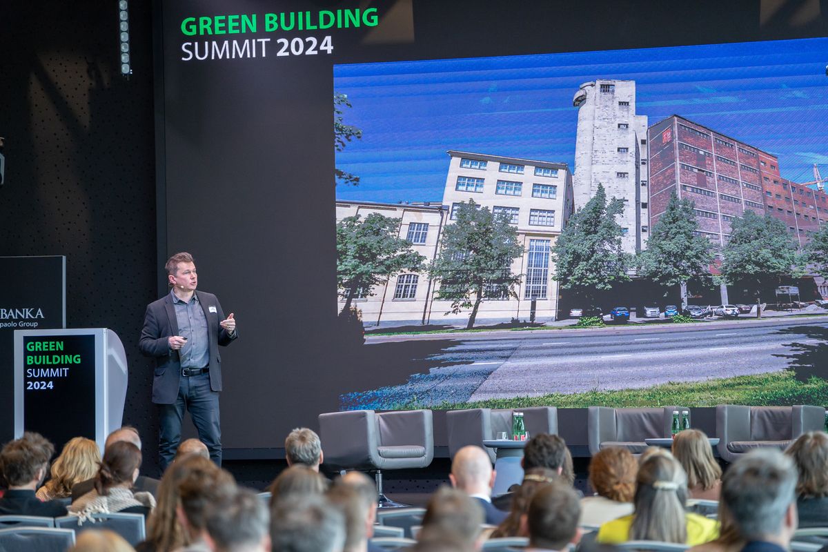 Samppa Lappalainen na Green Building Summit 2024.
