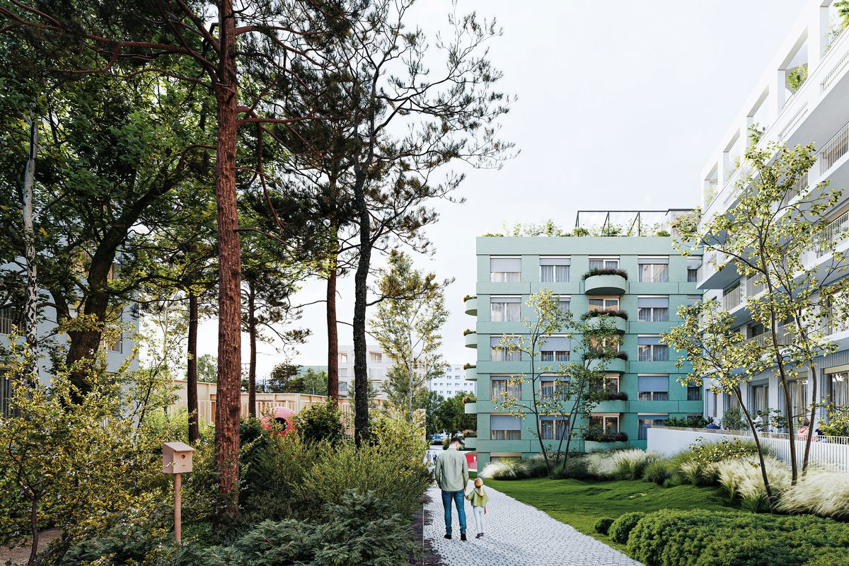Mestský blok Spartakovská v Trnave. Architekti: Sadovsky & Architects + Marko & Placemakers 