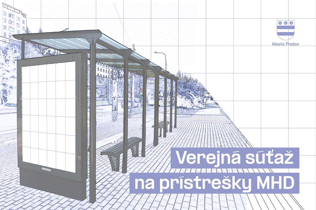 Mesto Prešov spustilo verejnú súťaž na prístrešky MHD.