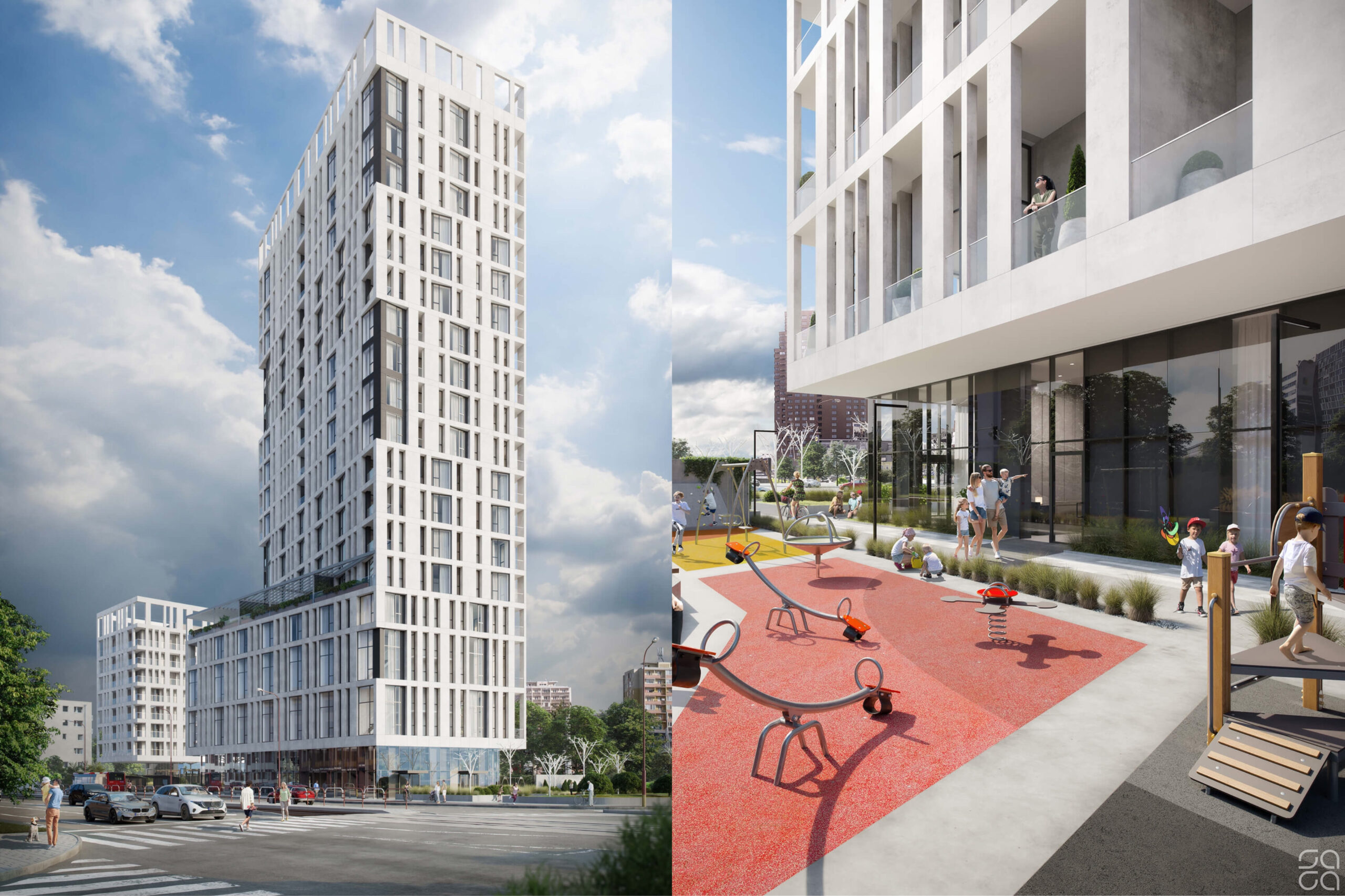 Redizajn projektu a posledne známa podoba Stollwerck Residence na Križovatke Jozefa Čabelku