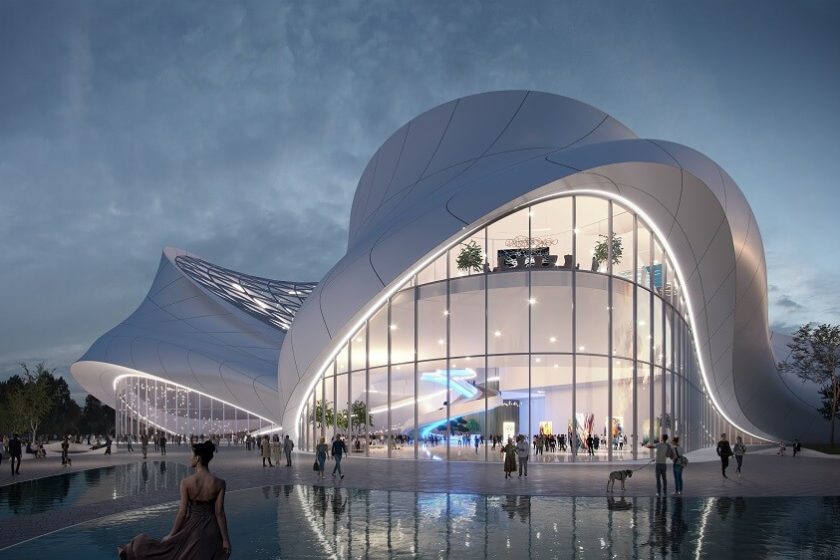 Víziu Národného kultúrneho a kongresového centra ponúkla aj Incheba futuristickou prístavbou k historickej budove
