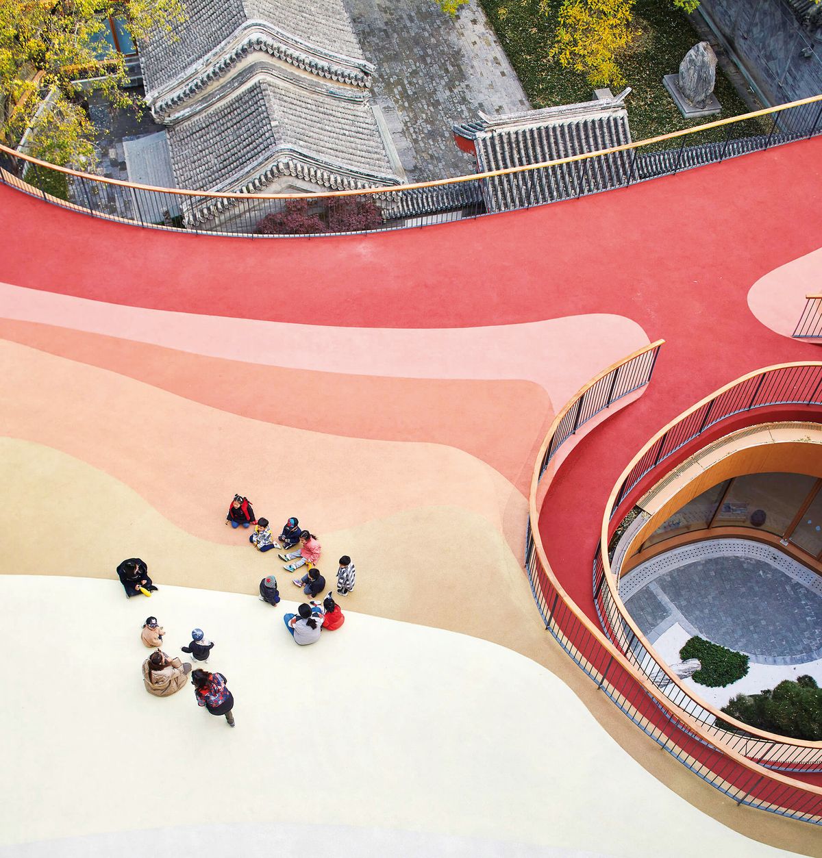 Škôlka YueCheng Courtyard Kindergarten v Pekingu