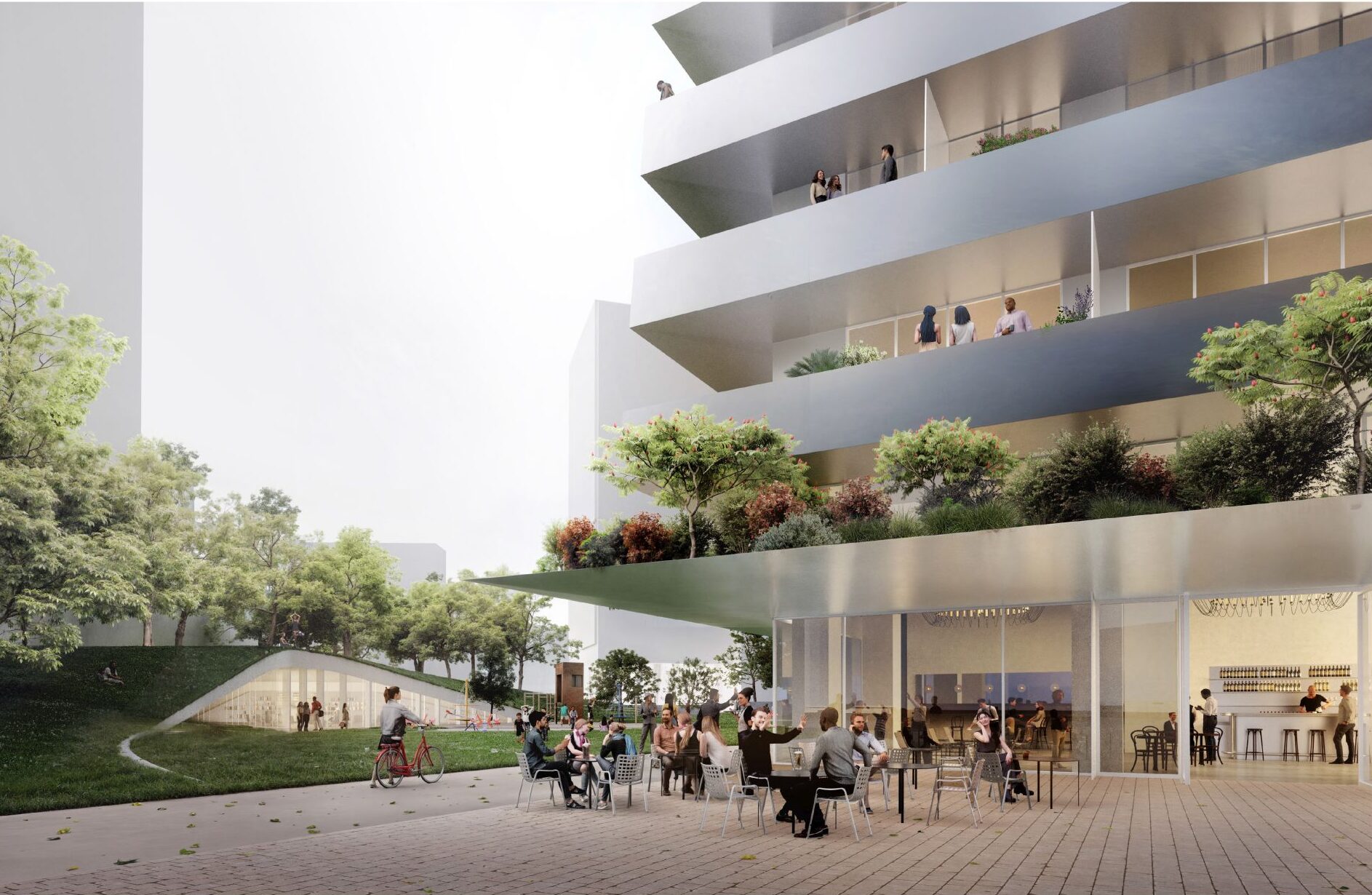Súťažný návrh Dominique Perrault Architecte 