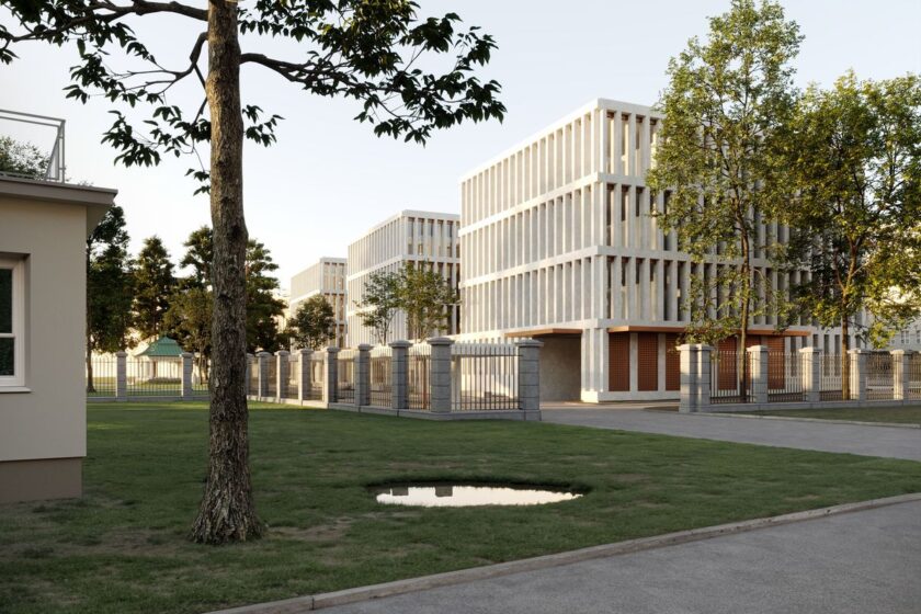 Vizualizácia výstavby úplne novej administratívnej budovy Úradu vlády SR od architekta Milana Kiačeka