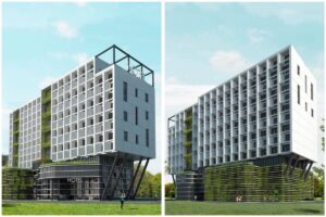 Maďarský developer o novom bratislavskom hoteli: Vizualizácie sú pracovné. Nový hotel bude tvoriť živý multifunkčný organizmus