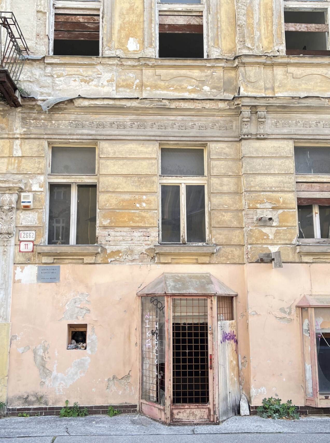 Dom na Moskovskej 11 v Bratislave – stav z roku 2023
