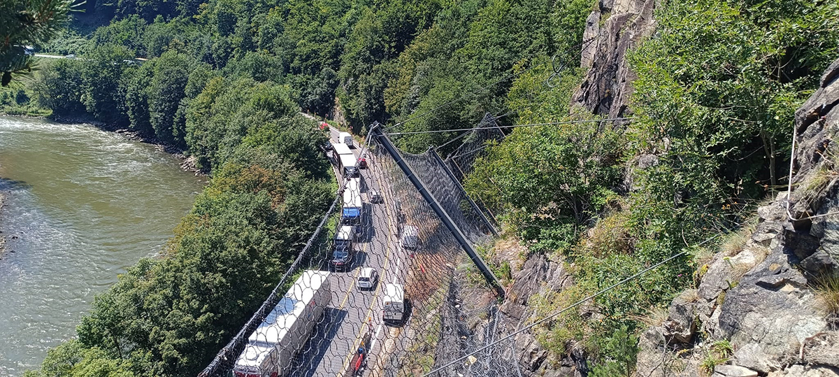 Strečno, zóna I – vysokoenergetická dynamická bariéra RB 2000 s výškou 7,0 m