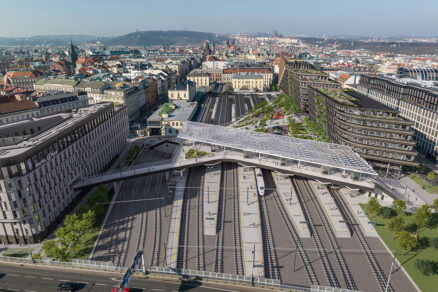 Modernizácia a dostavba ŽST Praha Masarykovo nádraží – platforma zastrešenia